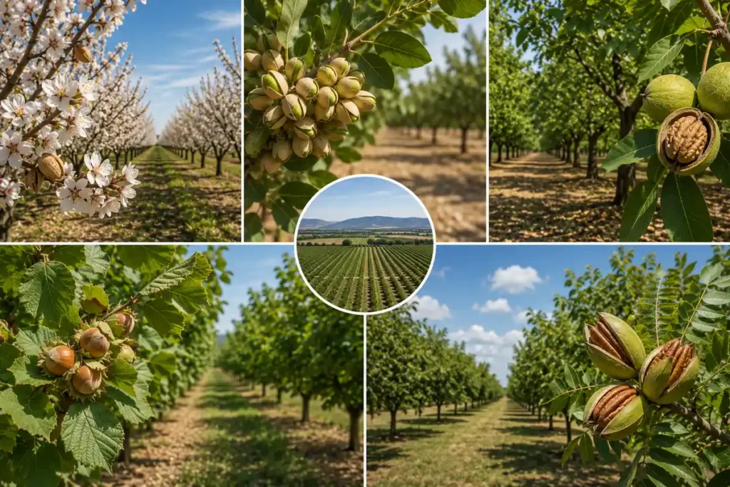 Major U.S. tree nuts and their leading states